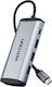 Vention USB-C Dockingstation mit HDMI 4K PowerDelivery Ethernet Grau (THAHB)
