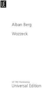 Chester Music Publications Berg - Wozzeck Op. 7 Παρτιτούρα για Φωνή