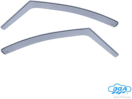 DGA Set of Windbreakers Front Car Dark Fime for Peugeot 308 2007-2013 2pcs