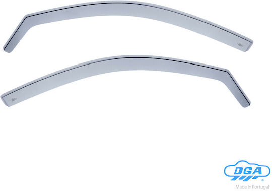 DGA Set of Windbreakers Front Car Dark Fime for Mitsubishi L200 2006-2016 2pcs