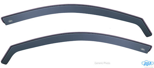 DGA Set of Windbreakers Front Car Dark Fime for Volvo V40 2pcs
