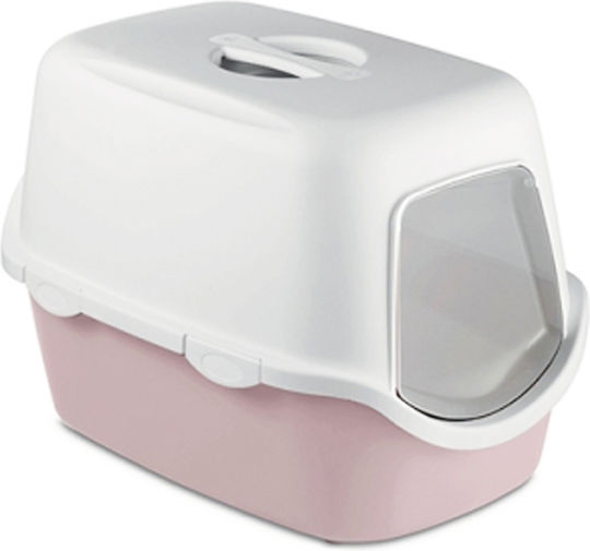 Stefanplast Cathy Toaletă Pisică Închisă cu Filtru Roz L50 x W40 x H40buc