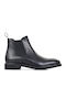 Leder Schwarz Chelsea Stiefeletten