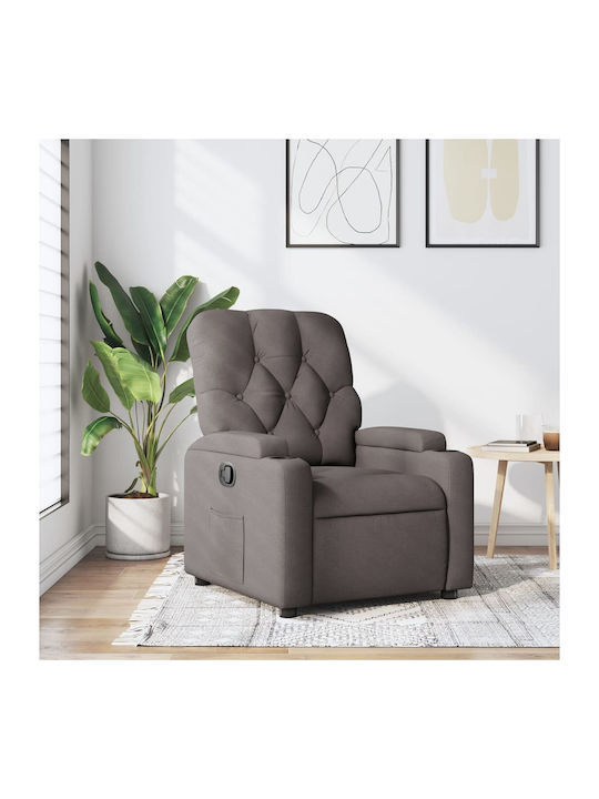Relaxsessel mit Fußhocker Taupe 74x86.5x93.5cm