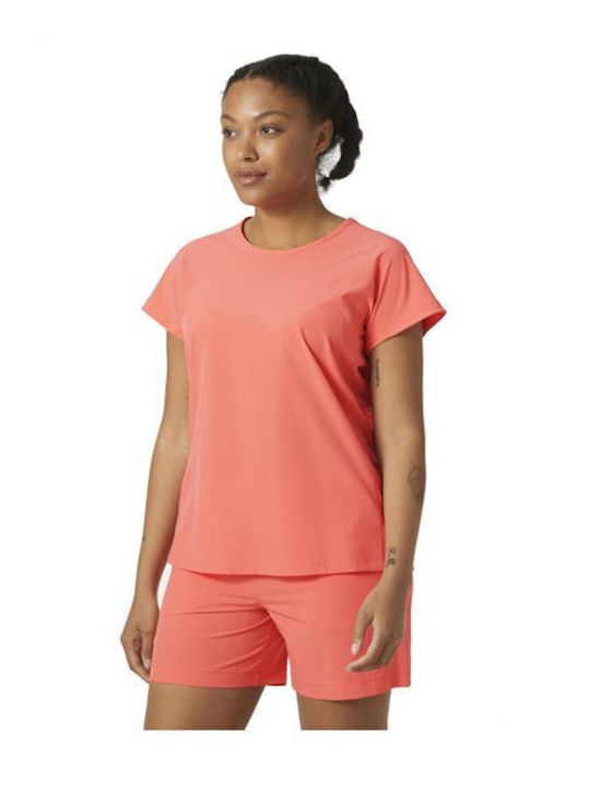 Helly Hansen Γυναικείο Αθλητικό T-shirt Πορτοκαλί