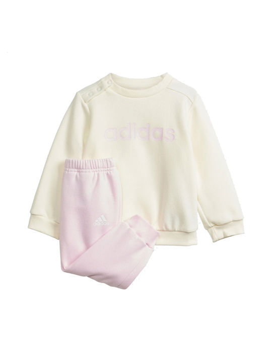 Adidas Kids Sweatpants Set Beige 2pcs