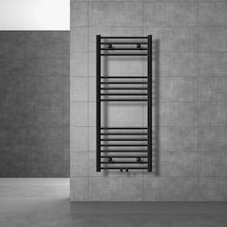 LuxeBath Sahara Bathroom Towel Rail 500x1200 Black