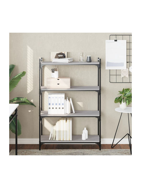 Bookcase Grey Sonoma 80x30x120cm