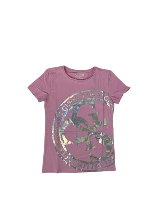 Guess Kids' T-shirt Pink