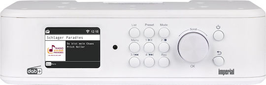 Imperial AV Dabman I460 Επιτραπέζιο Ραδιόφωνο Μπαταρίας DAB με Bluetooth και USB Λευκό