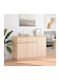 Sideboard made of Solid Wood with Drawers Solid Pine Wood Solid Pine Wood 110x34x75cm