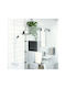 vidaXL Single Wall-Mounted Bathroom Freestanding Coat Rack Silver