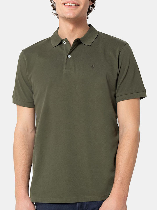 The Bostonians Herren Shirt Kurzarm Polo Khaki