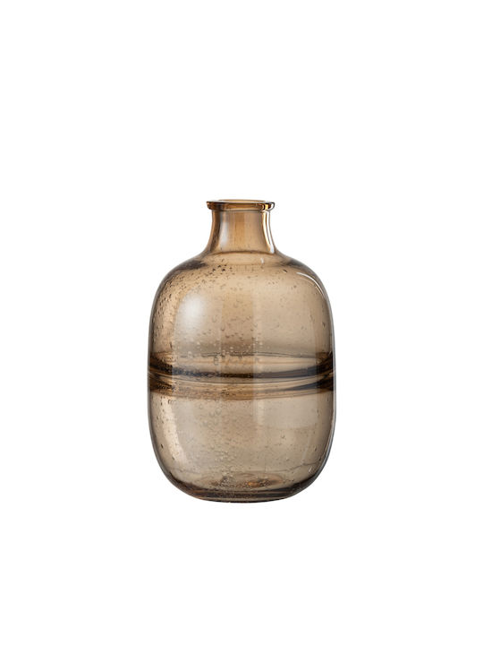 Decorative Vase Glass Brown 18x29cm 1pcs