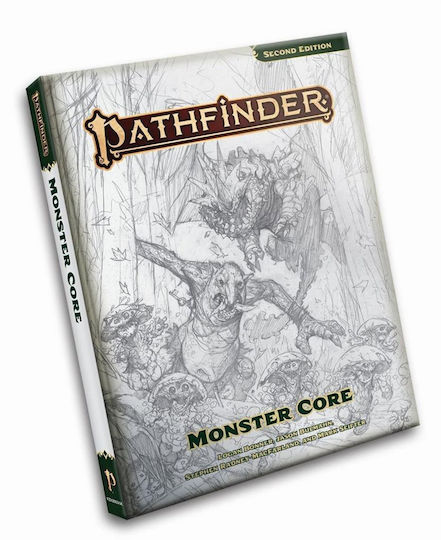 Paizo Pathfinder Pathfinder Roleplaying Game - Monster Core (p2) Sketch Cover Edition PZO12003-SK