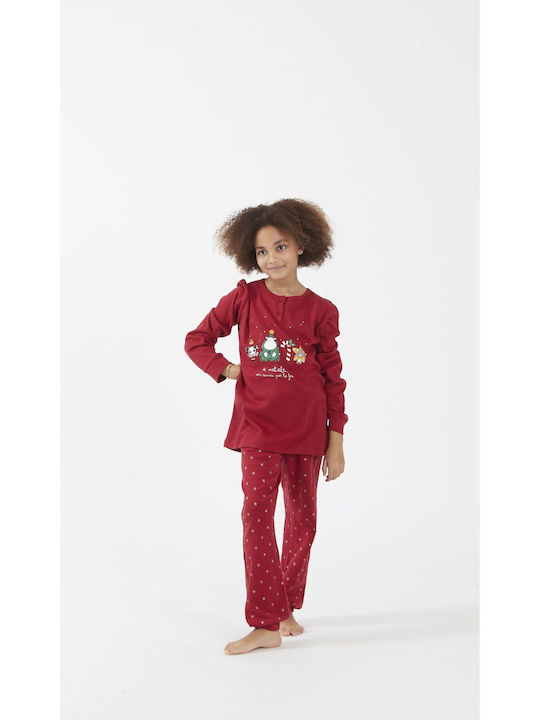 Crazy Farm Kids Pajamas Red