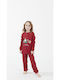 Crazy Farm Kids Pajamas Red