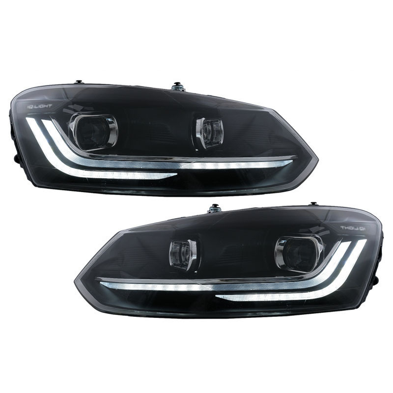 Dynamic Lumini frontale Lumini LED pentru Volkswagen Polo 09-17