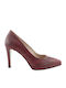Pantofi cu toc Burgundy
