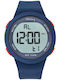 Tekday Digital Men's Watch Chronograph Battery with Blue Rubber Strap
