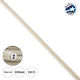 GloboStar Fabric Cable 2x0.75mm² in Beige Color...
