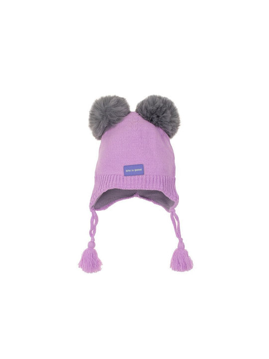 Kitti Kids Beanie Knitted Lilac