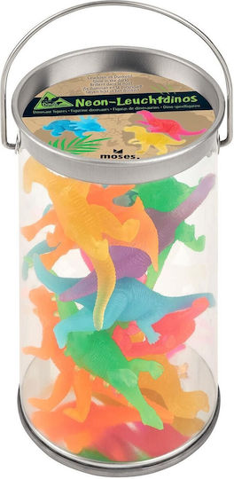 Moses Фигури Динозаври Neon Dino Figure Neon Display за 3+ Години 6.7 см