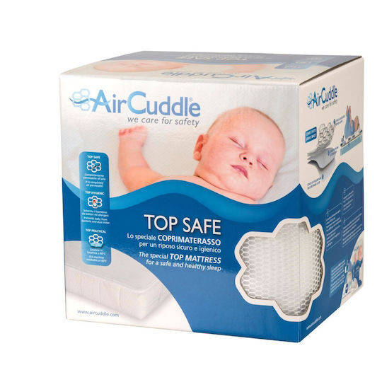 Air Cuddle Top Safe Impermeabil Protecție saltea pentru bebeluși cu bordură 60x120buc