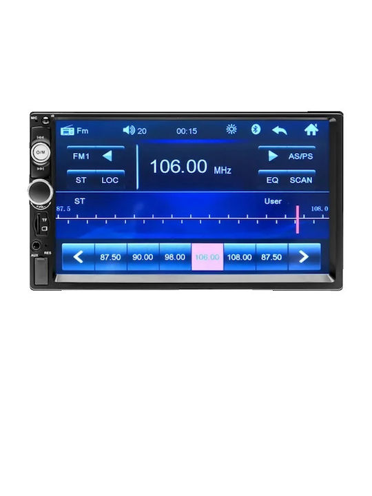 Car Audio System 2 DIN Bluetooth USB with 7 Inch Touch Screen