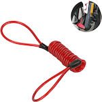 120cm Motorcycle Lock Reminder Cable in Red