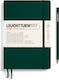 Leuchtturm1917 Тетрадка A5 На райета с Ластик Зелен