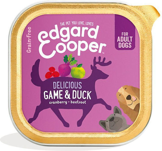 Edgar Cooper Edgard Cooper Game & Hrană Umedă pentru Câini cu Rață 300gr
