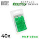 Green Stuff World Plastic Stones 12mm Green Dice 40τμχ