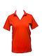 Women's Sports Polo Short Sleeve Red Top