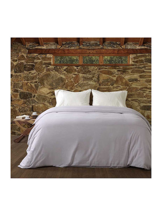 Peiraiki Patraiki Duvet Cover Flannel Single 170x250 Lilac Marble