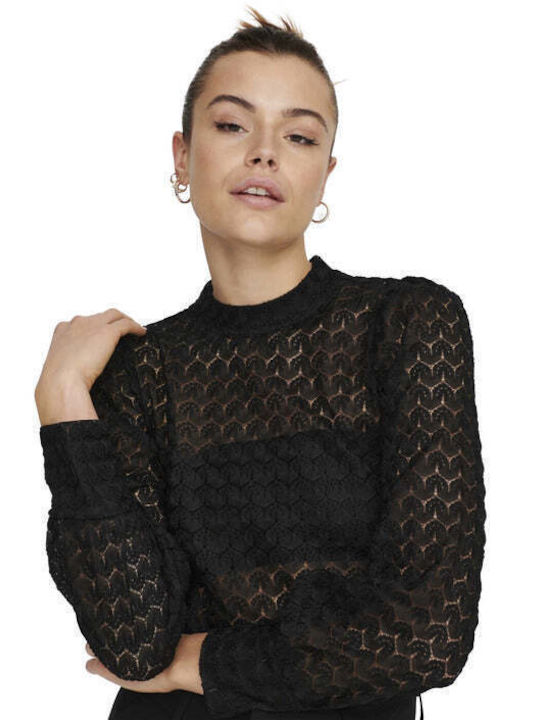 Jacqueline De Yong Women's Blouse Long Sleeve Black