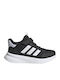 X_PLRPATH Kids Sports Shoes Running with Hoop & Loop Closure Core Black / Cloud White