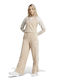 Adidas Damen-Sweatpants-Set Beige