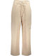 Damen Hoch tailliert Stoff Hose Rosa