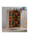 Soho Wooden Shoe Organizer with 4 Shelves Sonoma 80x36x127cm