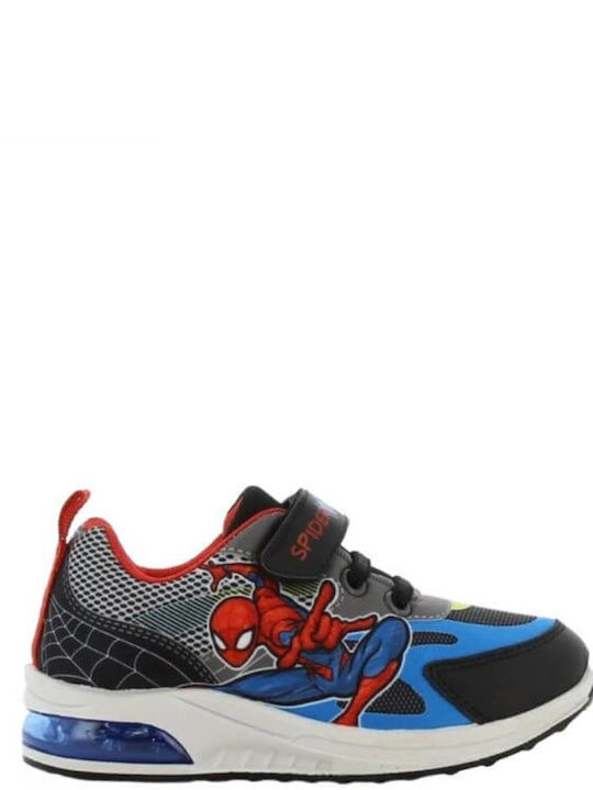Παιδικά Sneakers Ανατομικά με Φωτάκια Μαύρα
