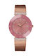 Bellevue Damen Uhr mit Rose Gold Metallarmband