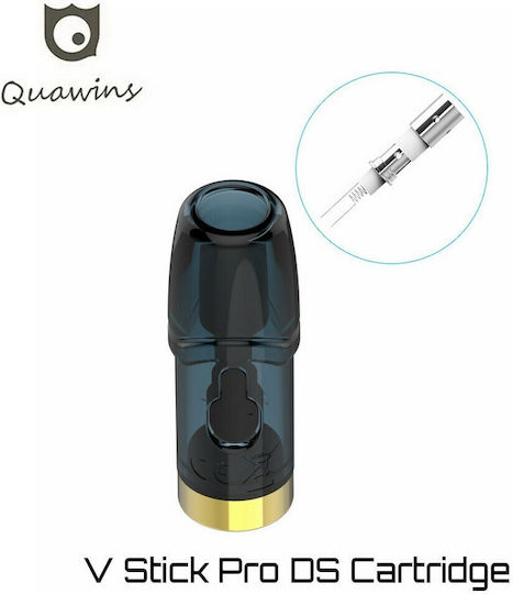 Quawins Vstick Pro Ds Coil Ersatzteil Pod 2ml mit Heizwendel 1.3ohm OIL3Stücke PodDezämehne