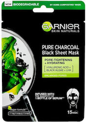 Garnier Skin Naturals Pure Charcoal Sheet Mask 28gr Garnier Skin Naturals Pure Charcoal Sheet Mask 28gr