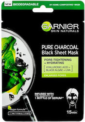 Garnier Skin Naturals Pure Charcoal Sheet Mask 28gr Garnier Skin Naturals Pure Charcoal Sheet Mask 28gr