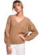 MOE Women's Long Sleeve Sweater Brown