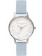 Olivia Burton Damen Uhr mit Blau Lederarmband