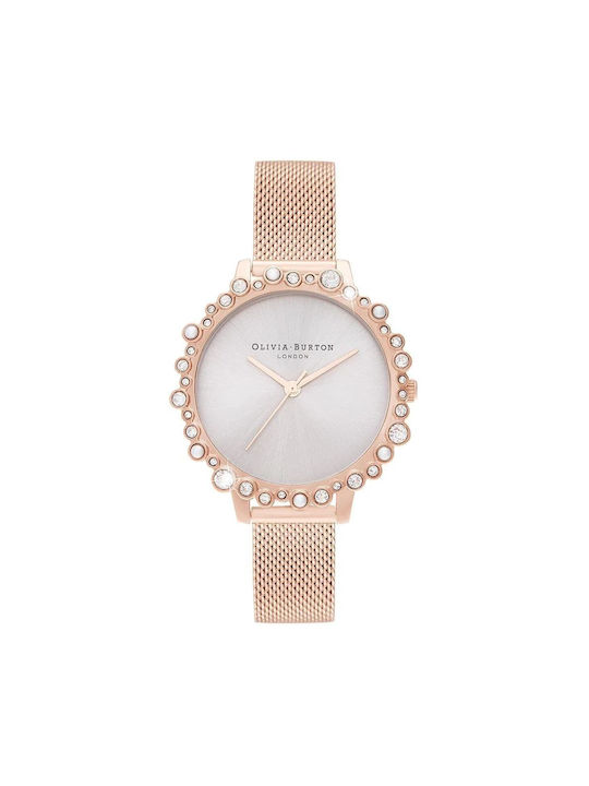 Olivia Burton Uhr mit Rose Gold Metallarmband