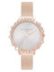 Olivia Burton Γυναικείο Ρολόι 30mm Μπαταρίας με Ροζ Χρυσό Μεταλλικό Μπρασελέ