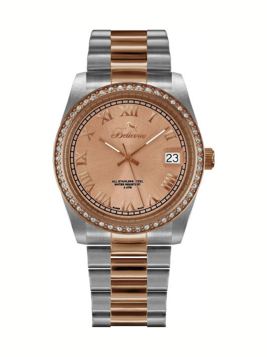 Bellevue Damen Uhr mit Silber Metallarmband